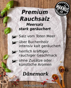 Premium Rauchsalz Infoblatt